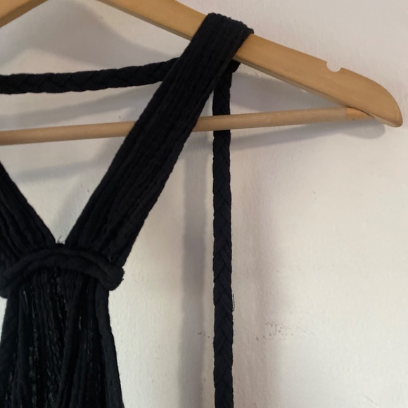 Anthropologie L Braided Halter Mini Dress - Picture 9 of 14